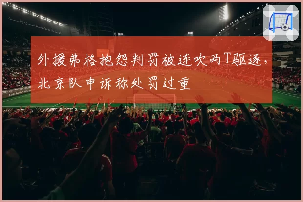 外援弗格抱怨判罚被连吹两T驱逐,北京队申诉称处罚过重